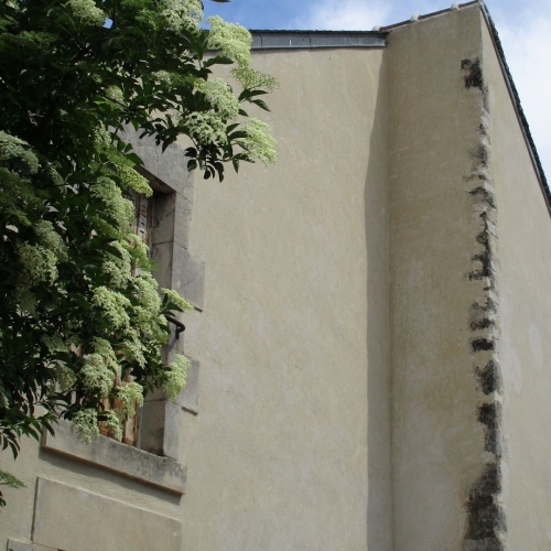 Vue du clocher depuis le quartier bas de Loire